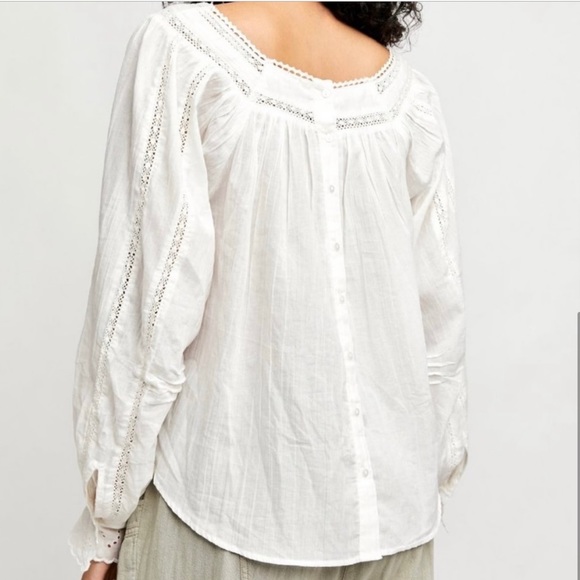 Free People Ivory Blouse - Picture 2 of 6